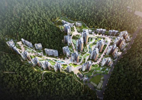 백사마을 정비계획 변경안. 최고 높이 35층의 아파트 3043가구로 계획하고 있다. ［사진 SH공사］