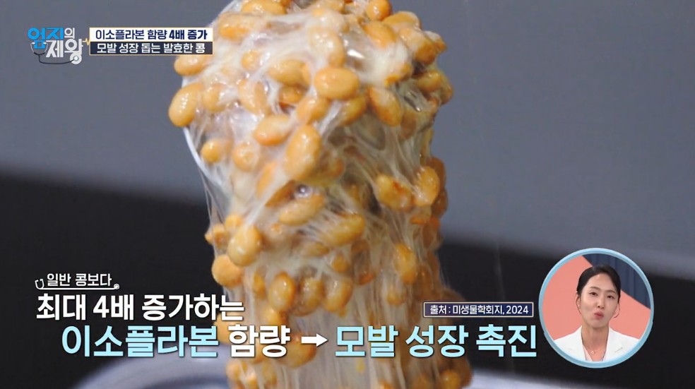 모발 성장에 좋은 발효 콩