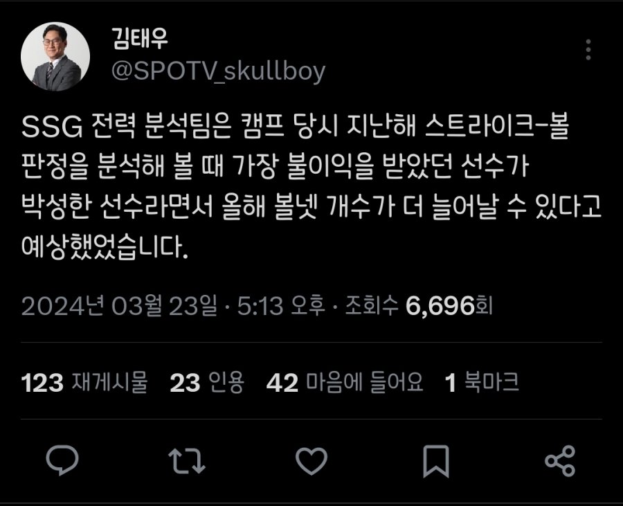 ABS수혜 박성한