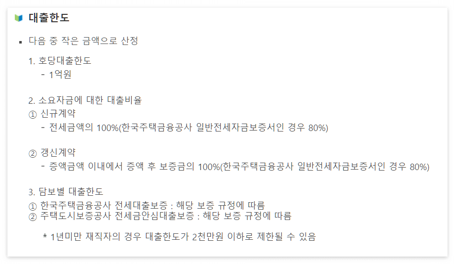 중소기업 청년 전세자금