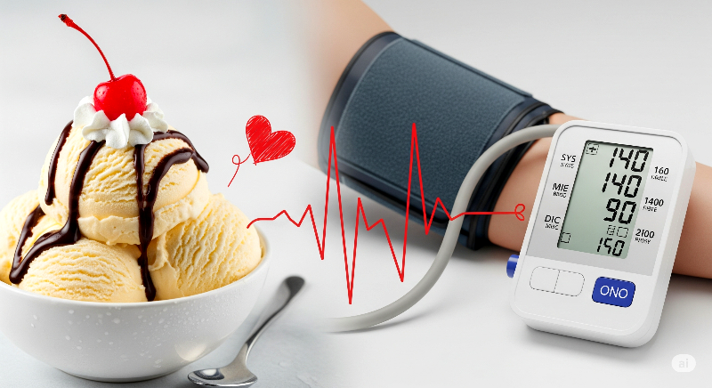 아이스크림과 혈압 관계