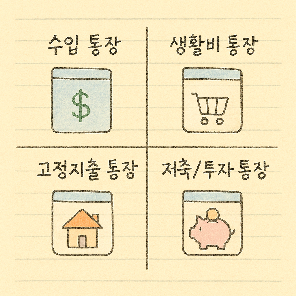 월급 재테크 통장나누기 자산 구조화 재테크입문