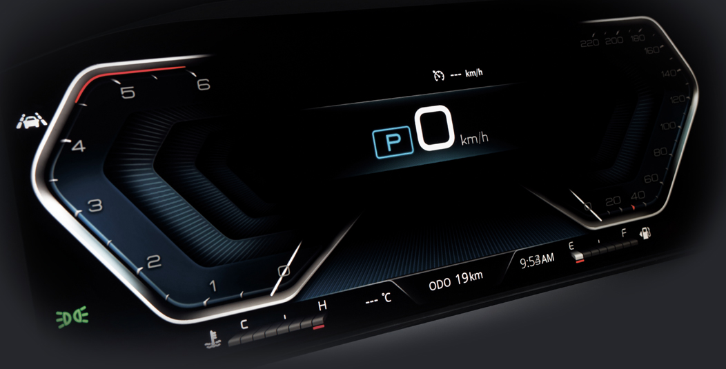 쌍용 렉스턴 스포츠 실내 계기판