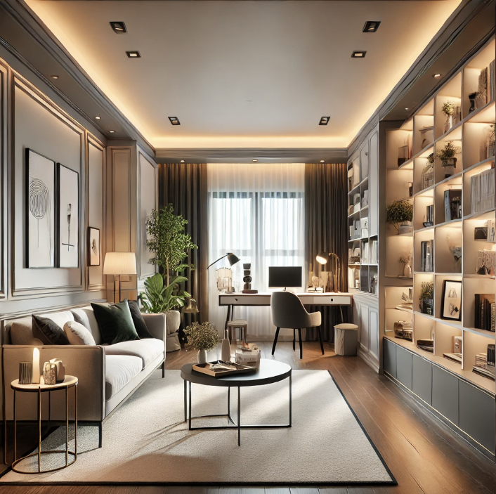 트렌디한 인테리어 & 맞춤 가구와 관련된 일러스트