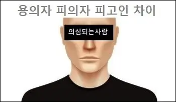 용의자 피의자 피고인 차이