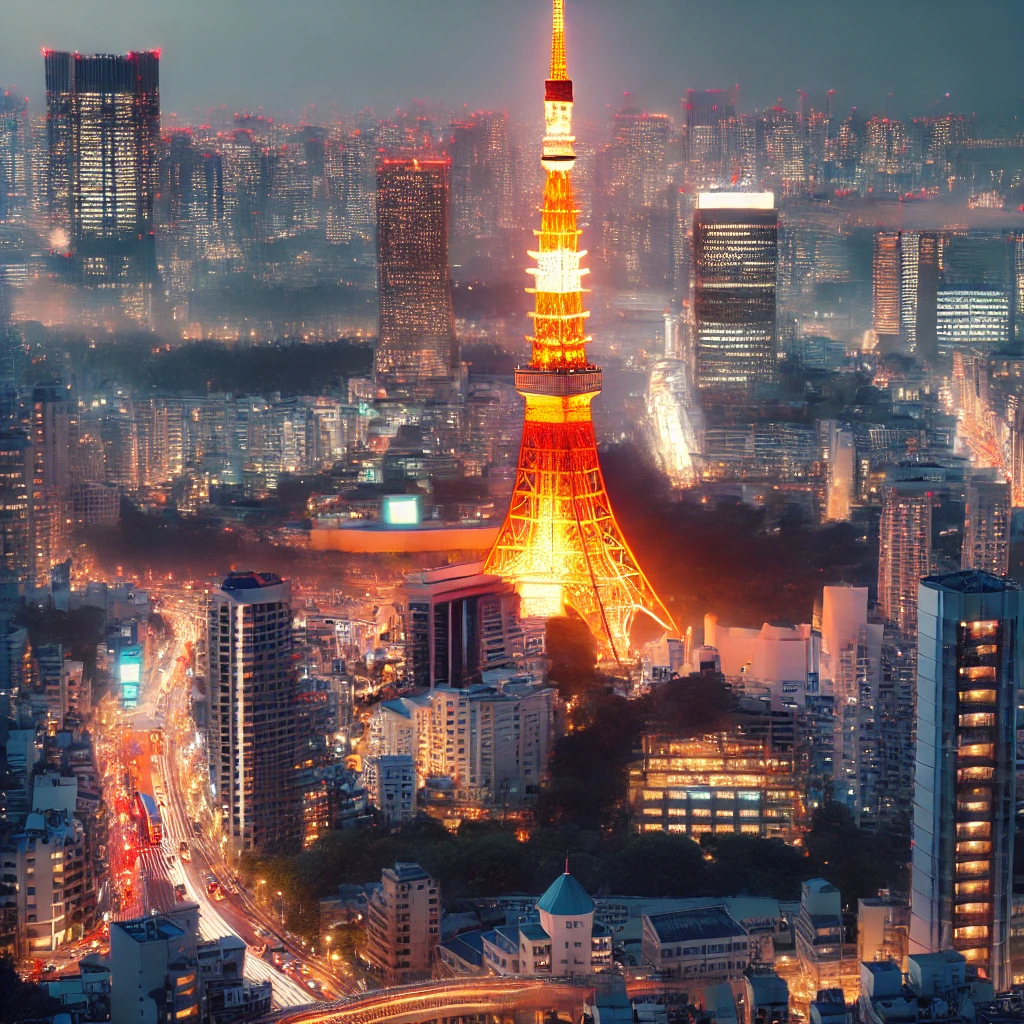 일본 도쿄타워 사진입니다.