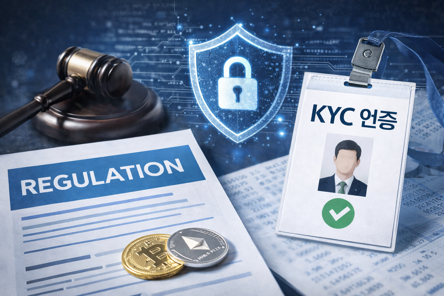 규제, 보안, KYC 인증 관련 이미지