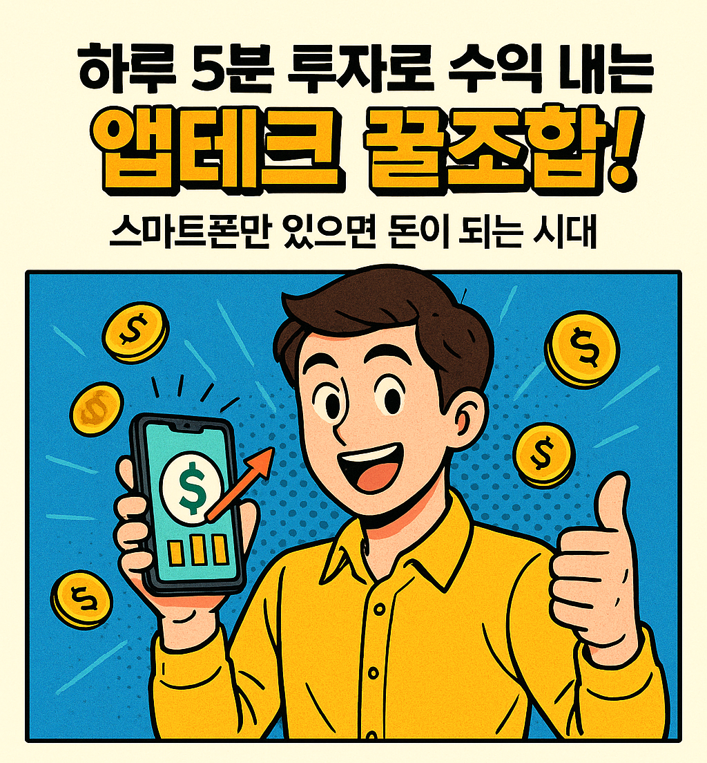 앱테크 하루 5분 투자로 수익 내자
