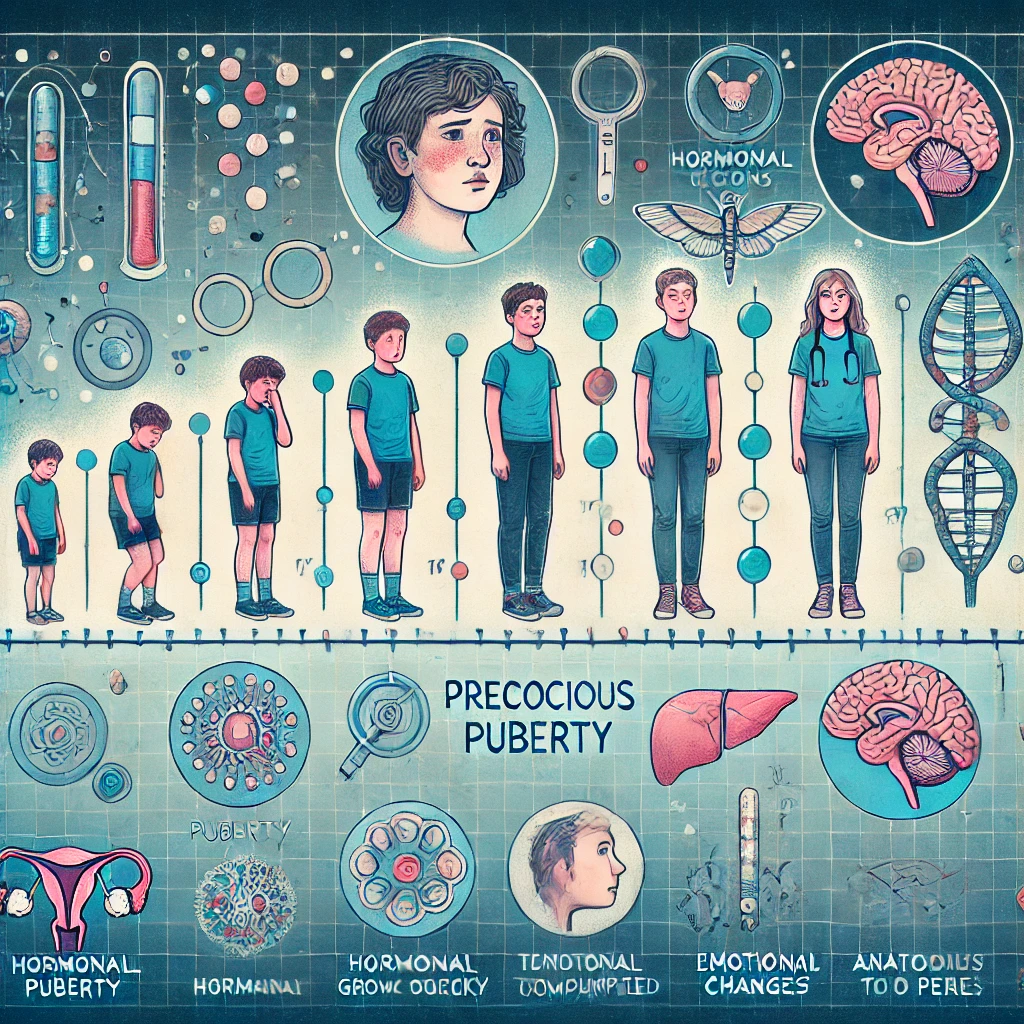 성조숙증 증상과 치료법 조기진단, 성장판, 호르몬 사진
