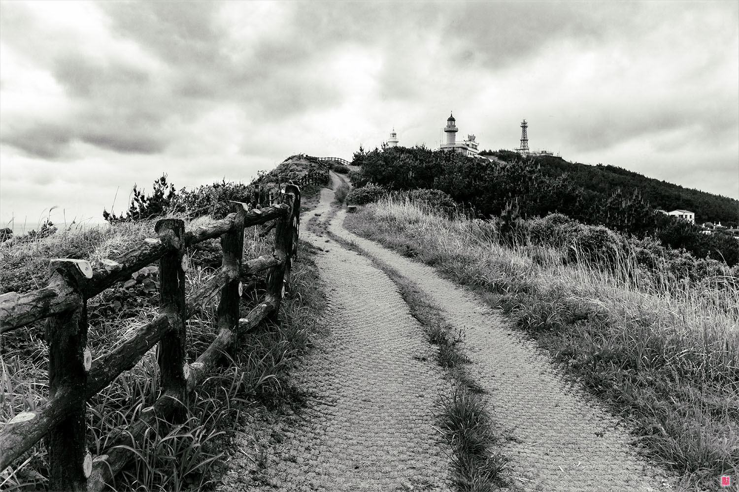 우도등대 가는 길