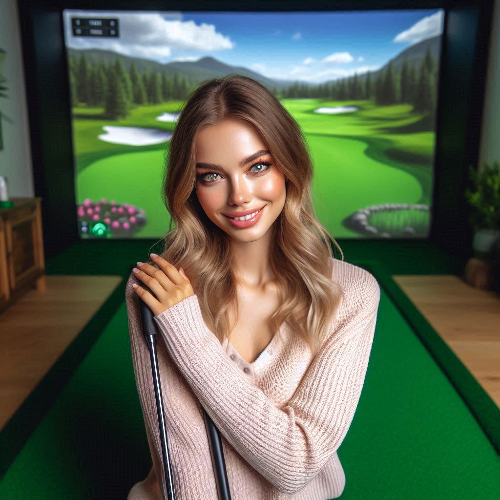 실내골프연습장 배경