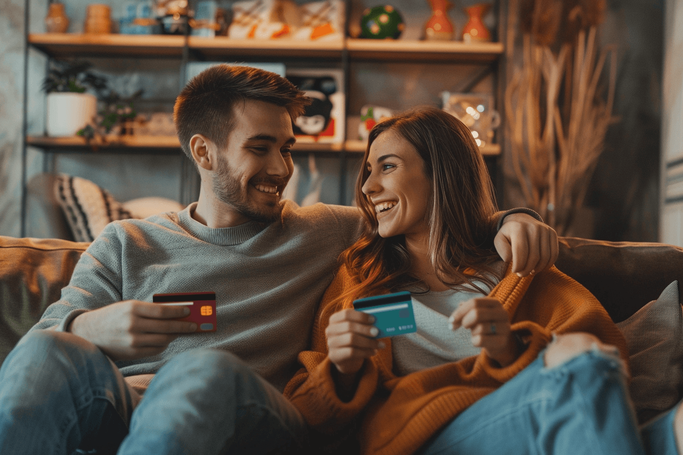 카드를-들고-웃고-있는-커플