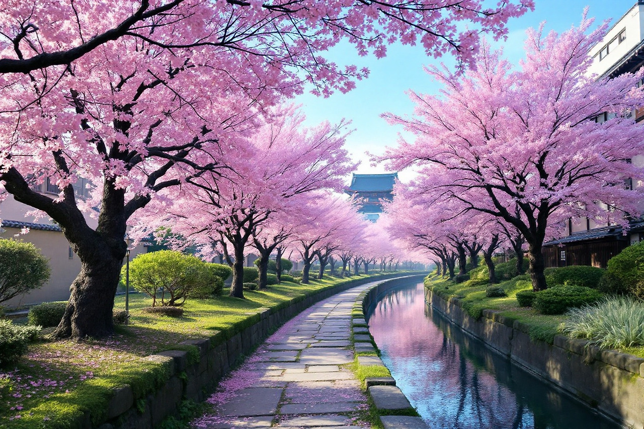 교토 철학의길 벚꽃