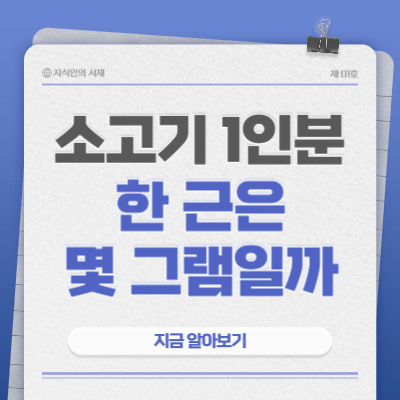 소고기-1인분-몇-그램-한-근-몇-그램