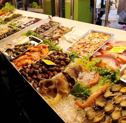 가오슝 야시장 해산물