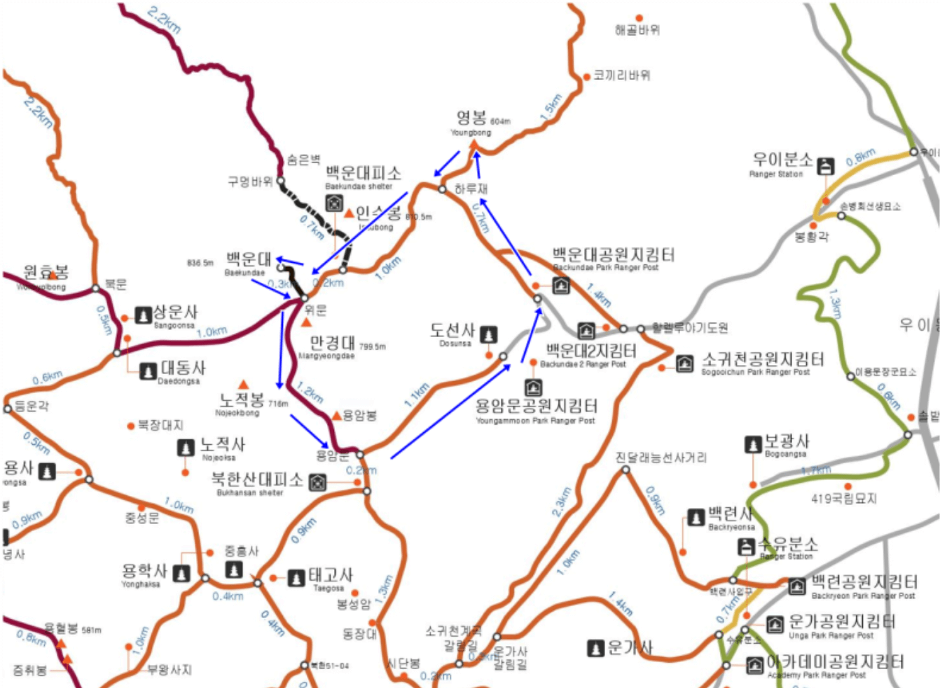 북한산 등산코스 추천 및 유용한 팁