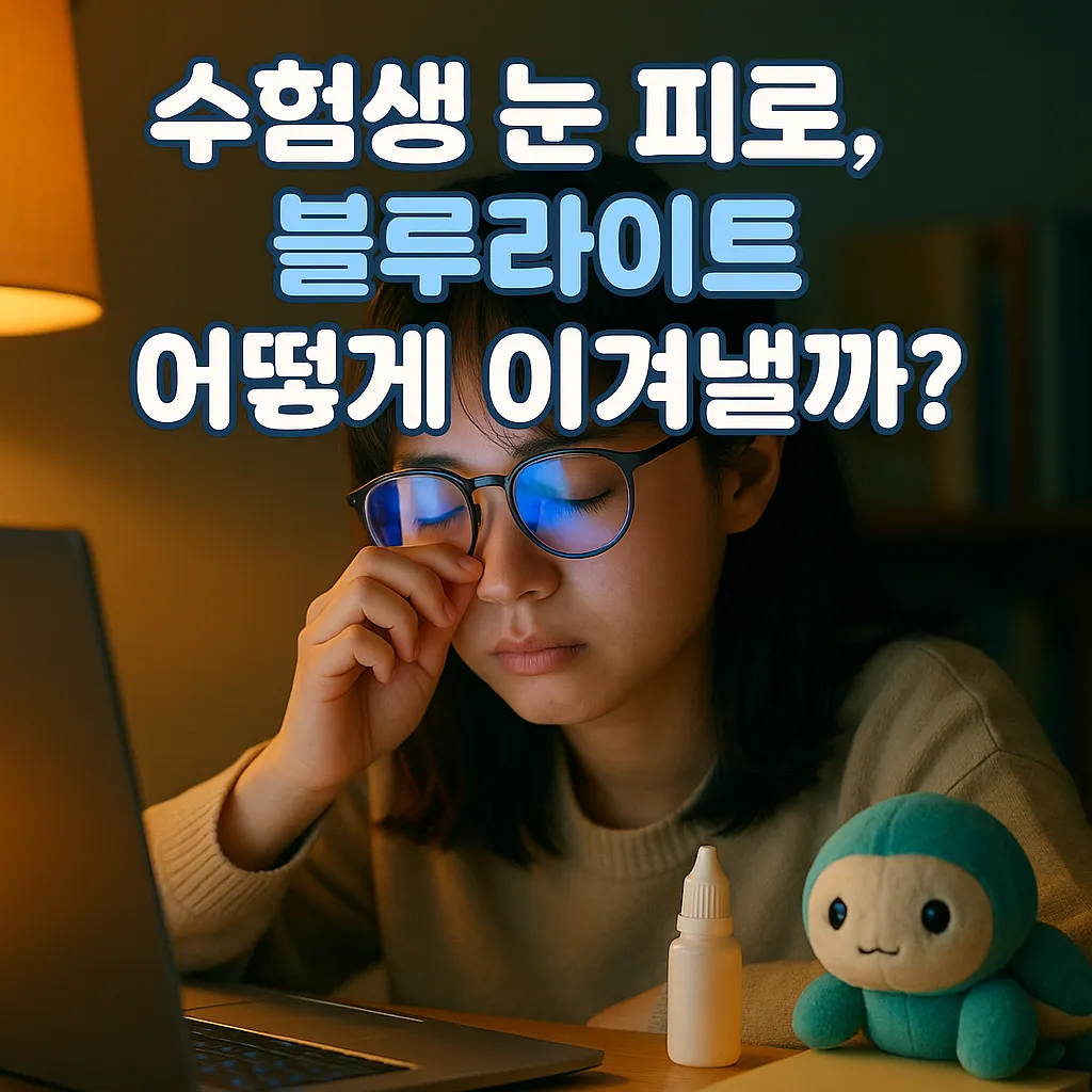수험생 눈건강 지키는 블루라이트 차단법은?