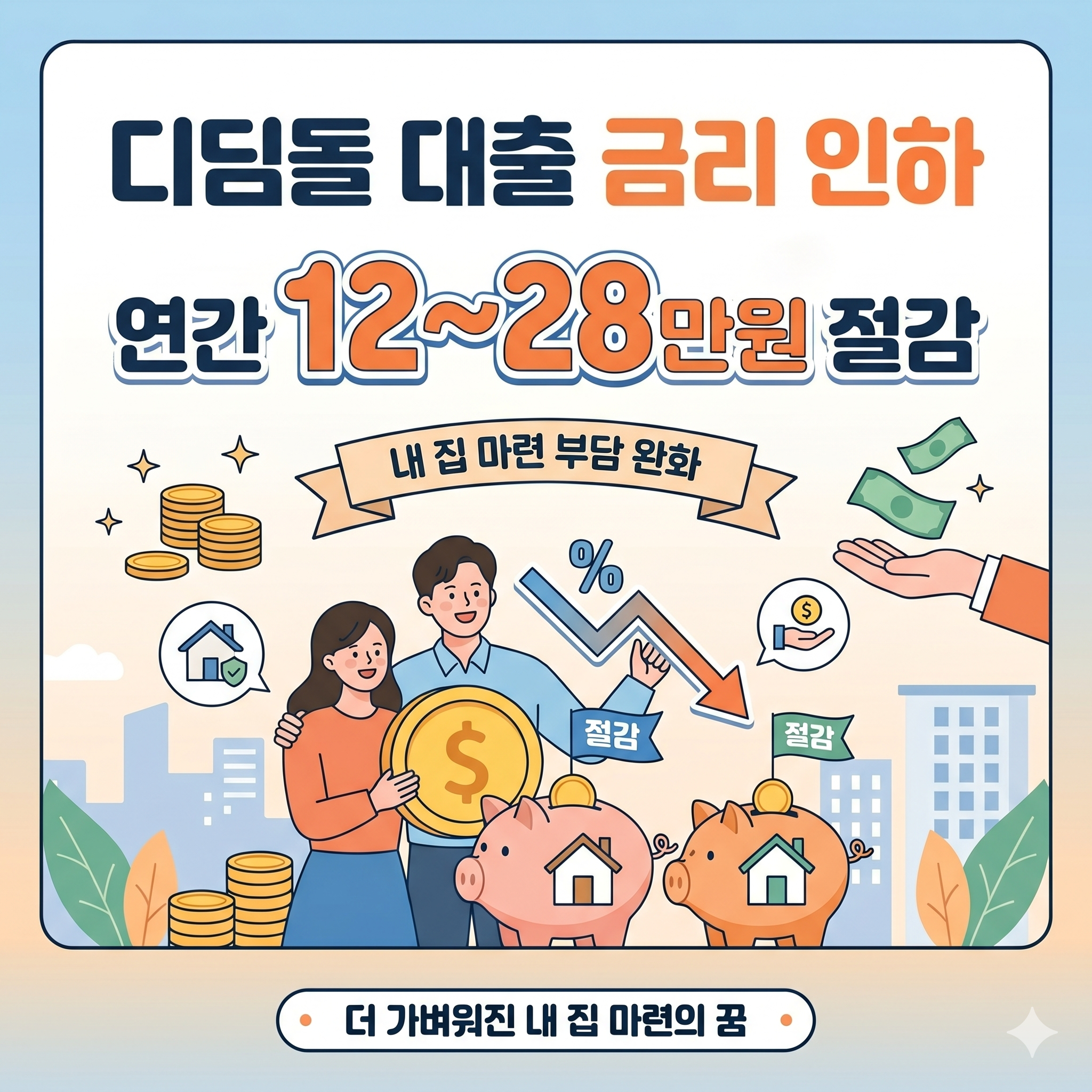 디딤돌 대출 금리 인하 연간 절감 효과