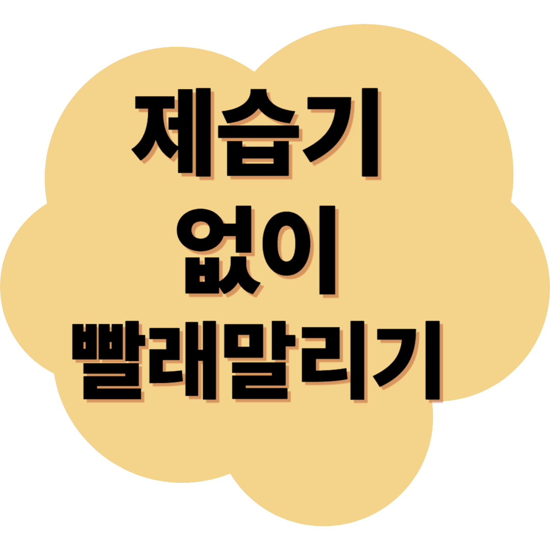 제습기 없이 빨래 말리는 꿀팁