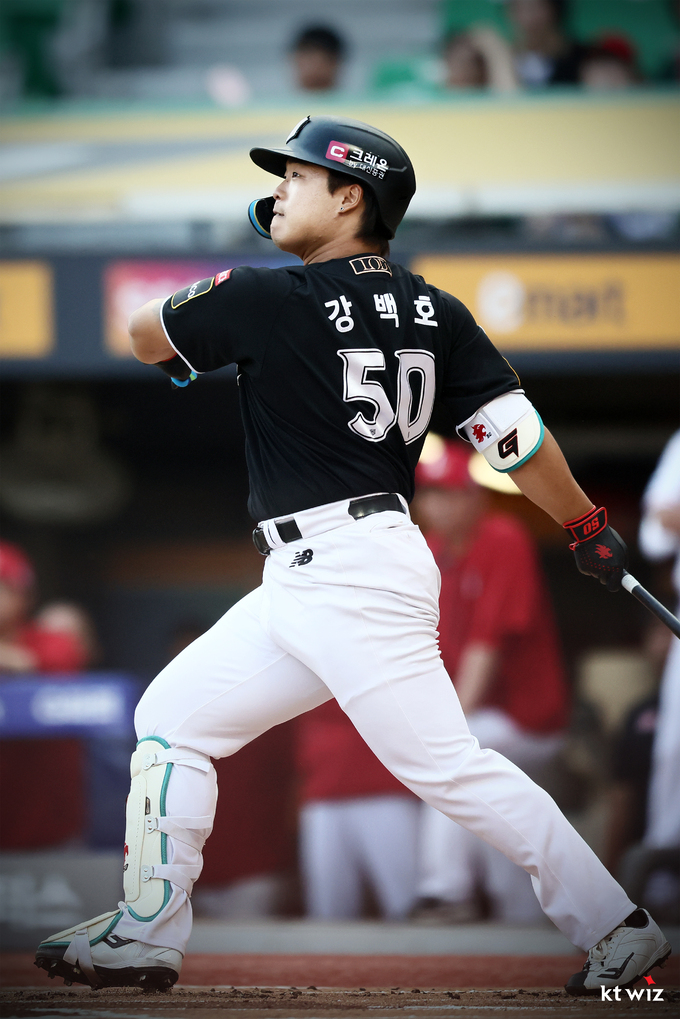 강백호 연봉 계약 kt wiz FA 몸값 7억원 대어 예비 야구 선수 포수 투수 홈런 타율 성적 24년 타점 나이 케이티위즈