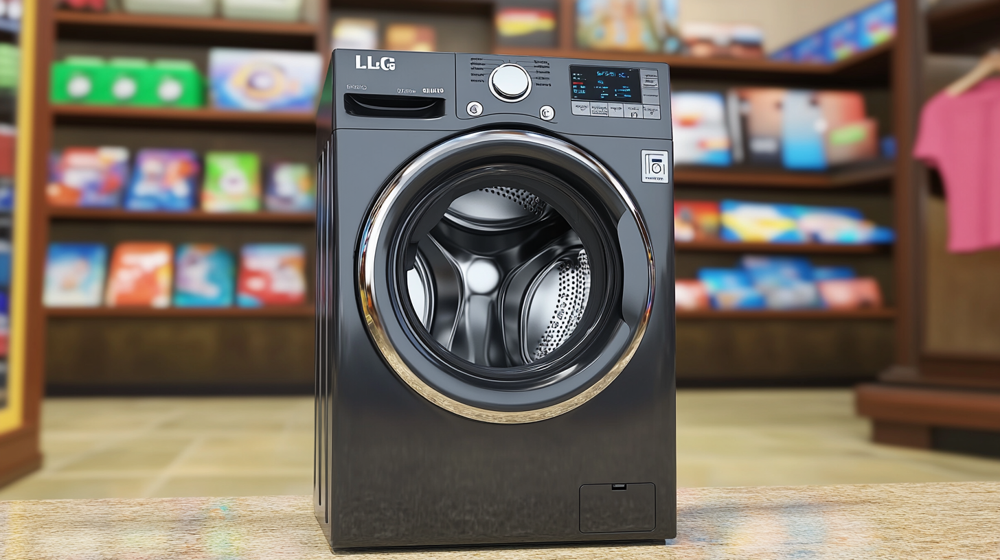 LG와 삼성 세탁기의 사용자 인터페이스 비교를 통해 LG의 친근한 인터페이스 강조, 전자제품 매장에서의 명확한 제품 세부 사항