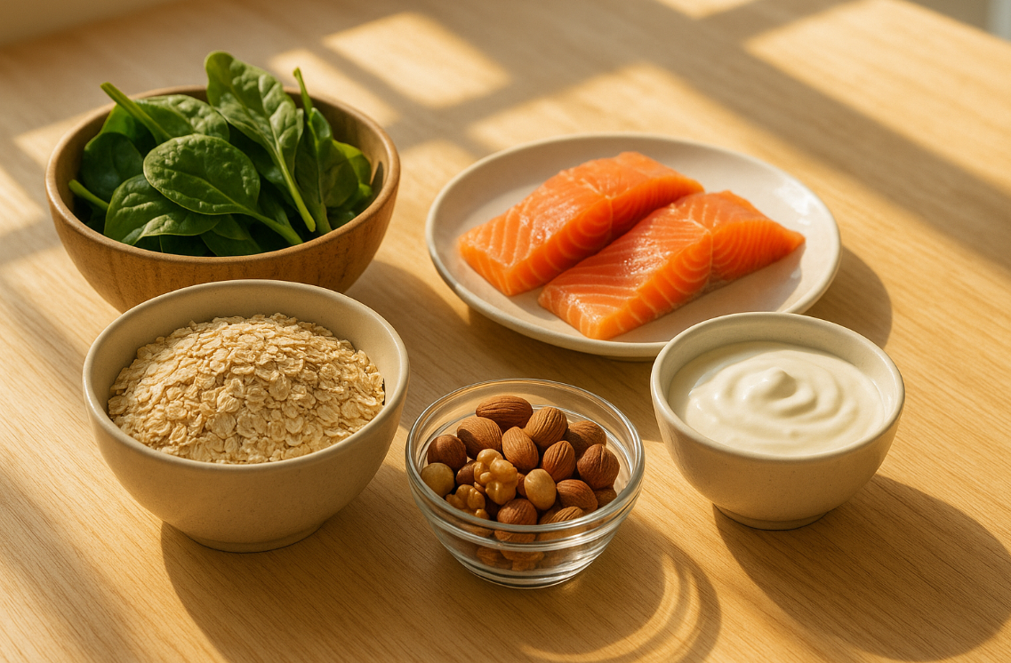 콜레스테롤 감소에 효과적인 식단의 모습