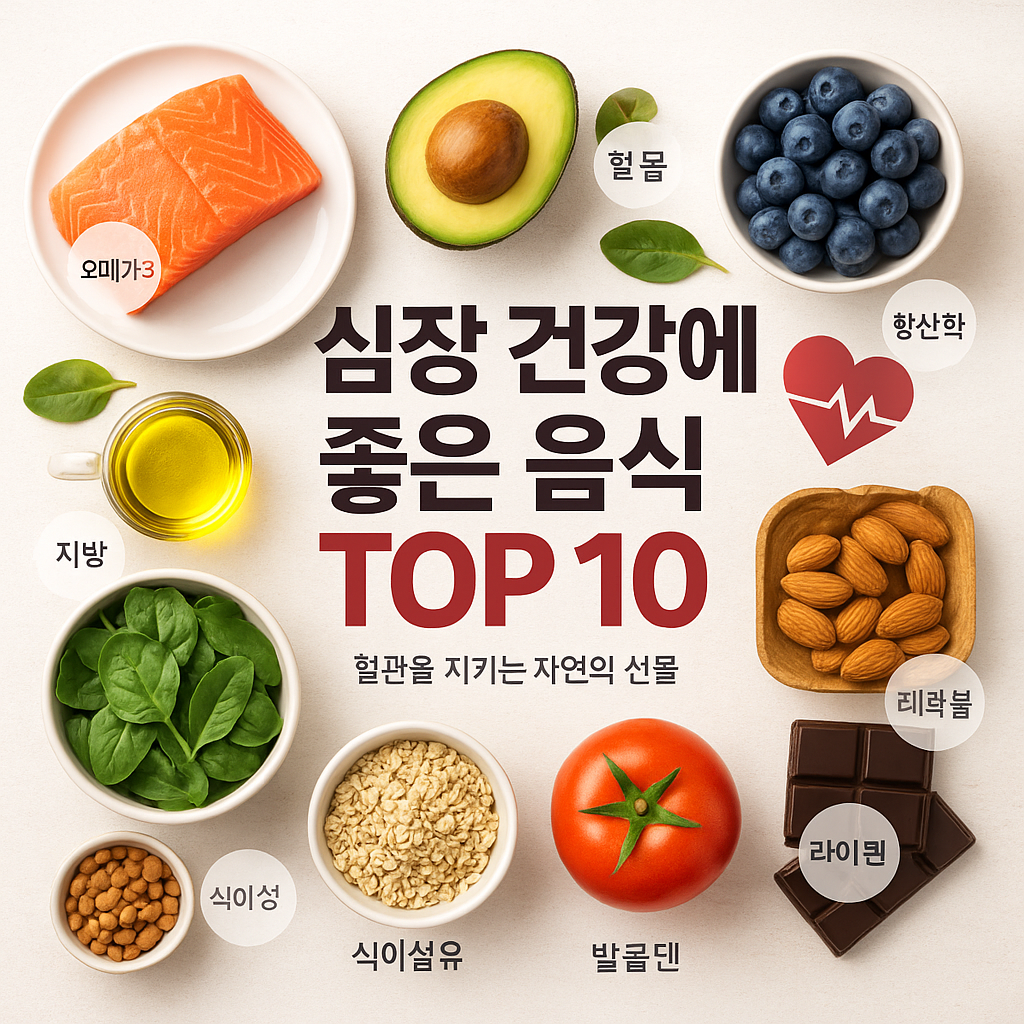 1.심장 건강에 좋은 음식 TOP 10