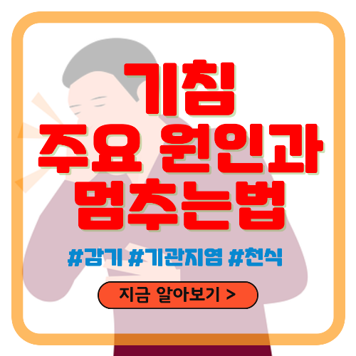 기침의 원인과 멈추는 법