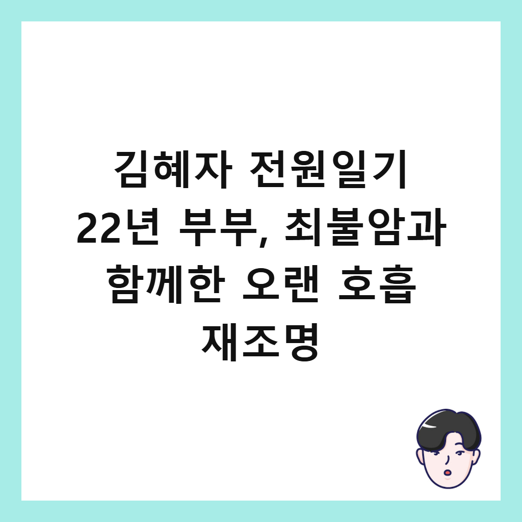 ๊นํ์ ์ ์์ผ๊ธฐ 22๋
๋ถ๋ถ, ์ต๋ถ์๊ณผ ํจ๊ปํ ์ค๋ ํธํก ์ฌ์กฐ๋ช
์ธ๋ค์ผ