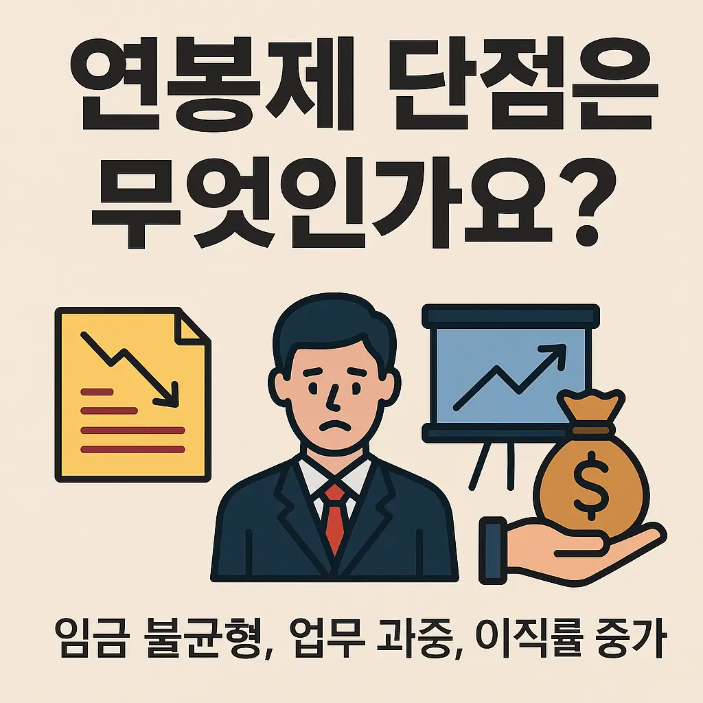 연봉제 단점부터 대응 전략까지, 반드시 알아야 할 핵심 정리