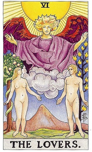 타로카드 6번 연인 카드
