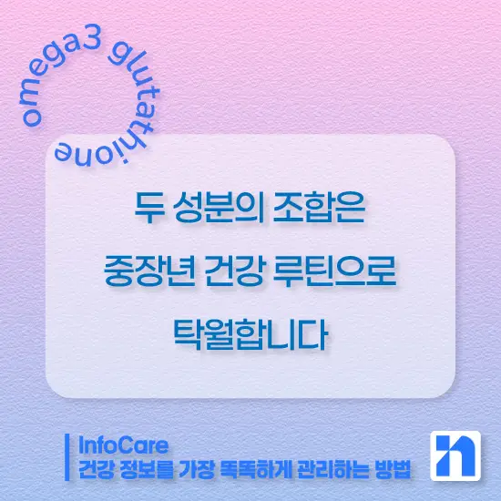 글루타치온과 오메가3 같이 복용 시 효능