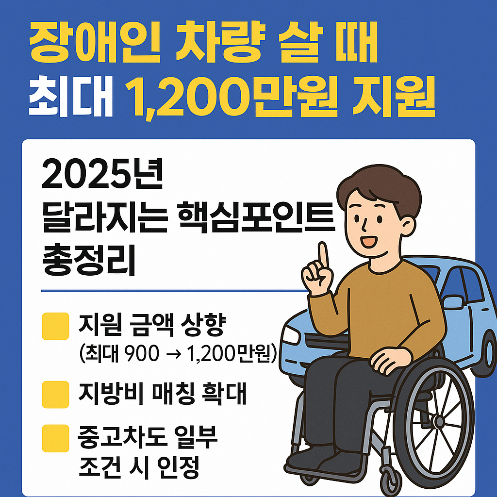 [2025 장애인 차량 지원금 완전정리]