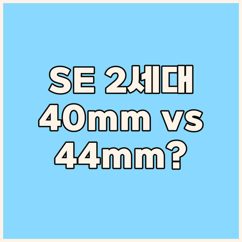 애플워치 SE 2세대, 나에게 맞는 