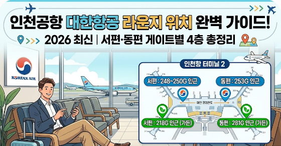 인천공항 대한항공 라운지 위치 이용조건