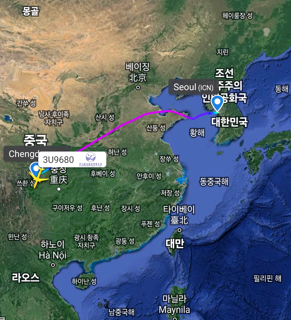 푸바오 중국 위치