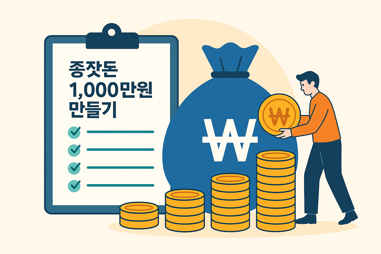 종잣돈 1,000만원 만들기, 누구나 가능한 현실 재테크 전략