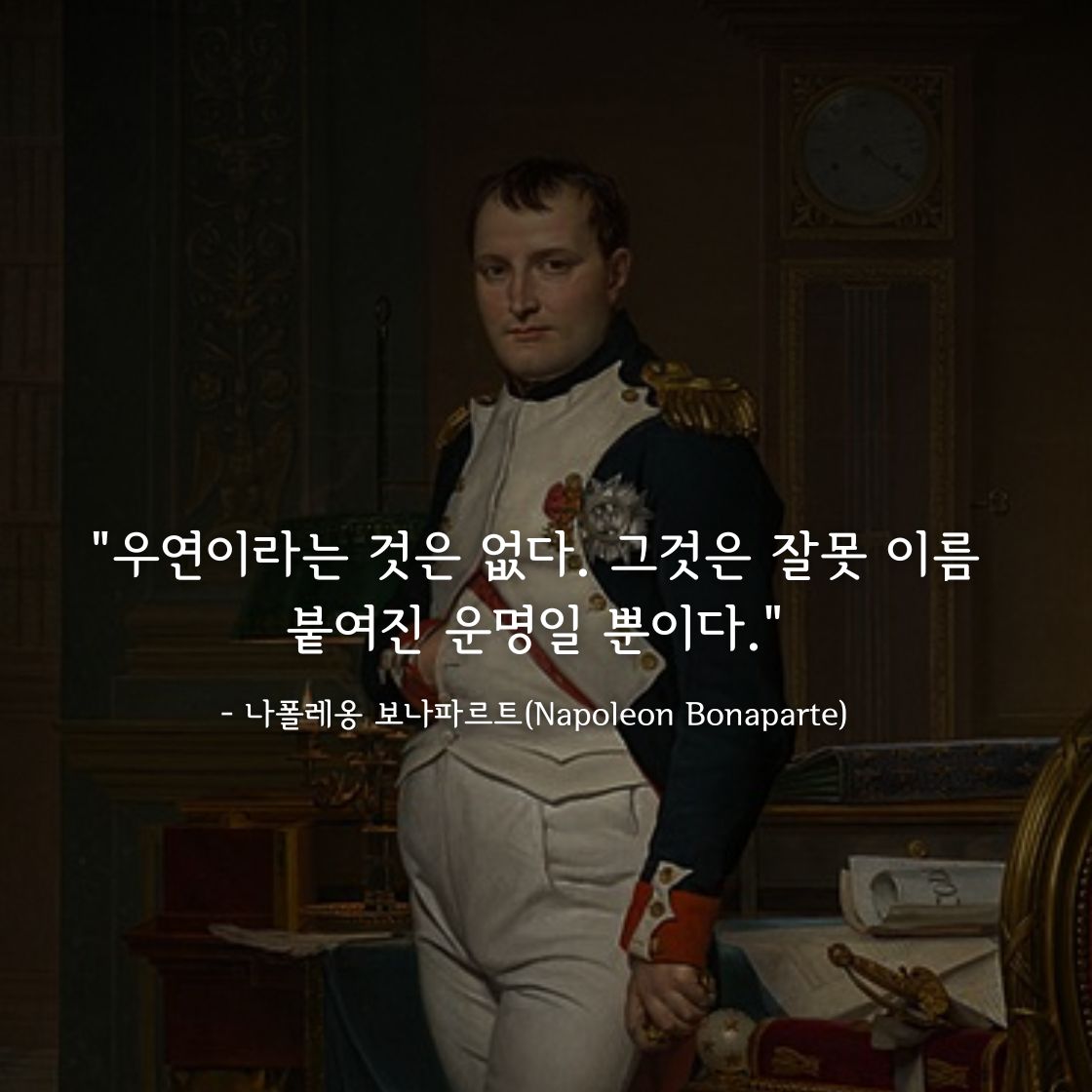 나폴레옹 보나파르트(Napoleon Bonaparte)명언: 우연이란 없다