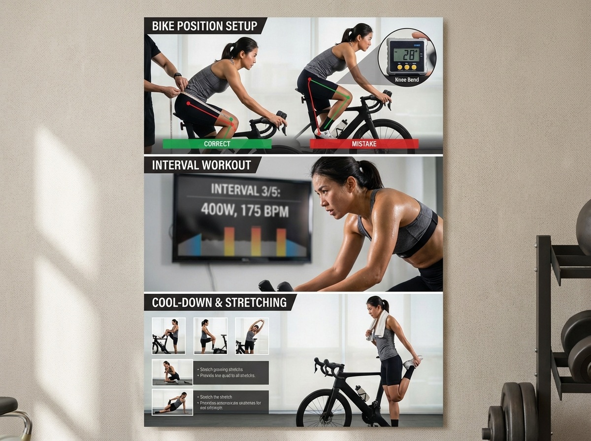 실내자전거 운동(자세세팅&middot;인터벌훈련&middot;칼로리극대화)이미지
