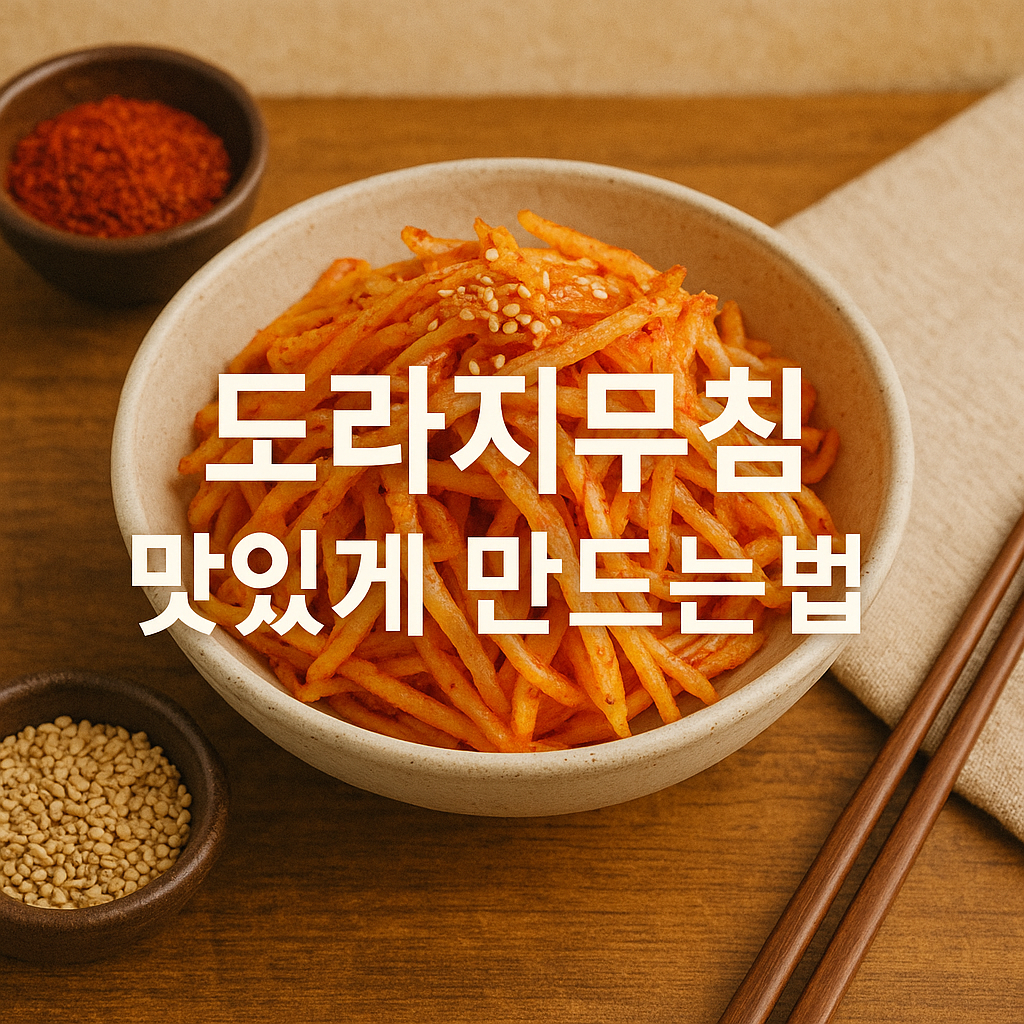 도라지무침 맛있게만드는법