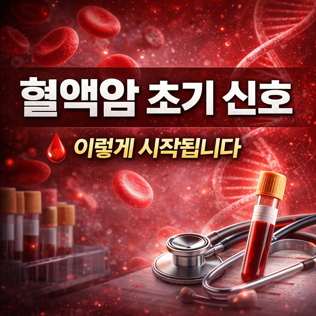 혈액암 원인 및 초기 증상