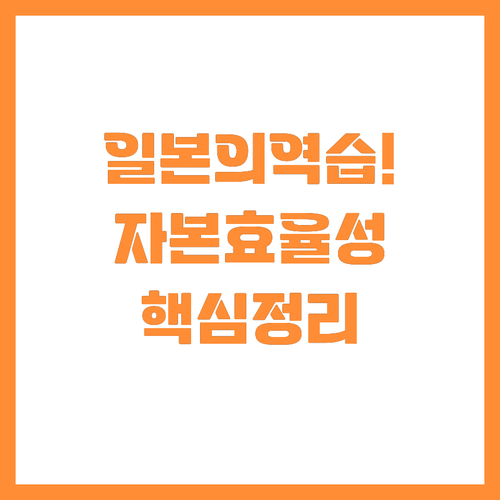 자본 효율성 향상으로 도약하는 202..