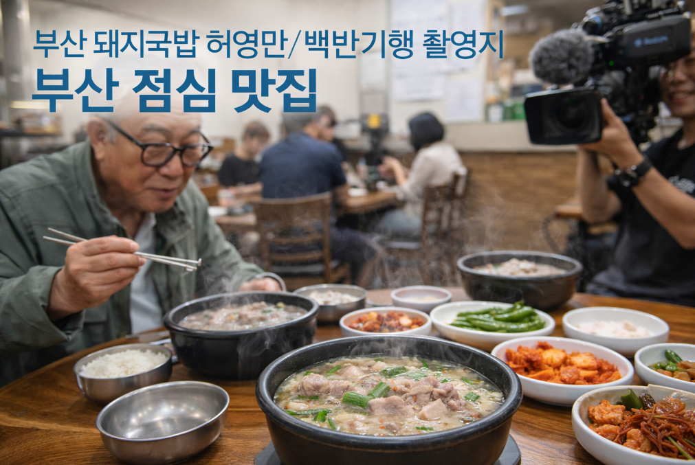 허영만 백반기행 촬영지, 부산 돼지국밥 맛집 완벽 정리