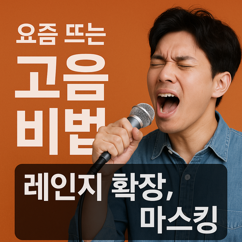 요즘 뜨는 고음 비법 (레인지 확장, 마스킹) 관련 사진
