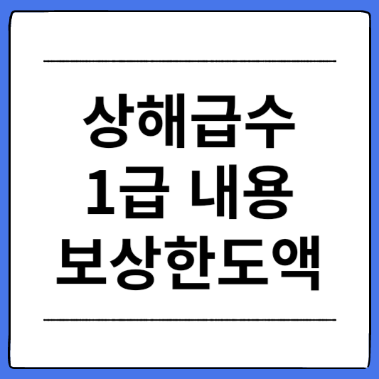 상해급수-1급-내용과-보상한도액