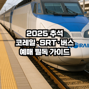 추석 표 예매 필독 가이드