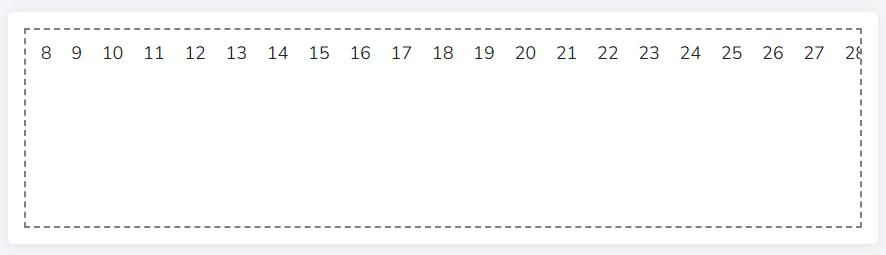 가로 스크롤이 보이지 않는 예제