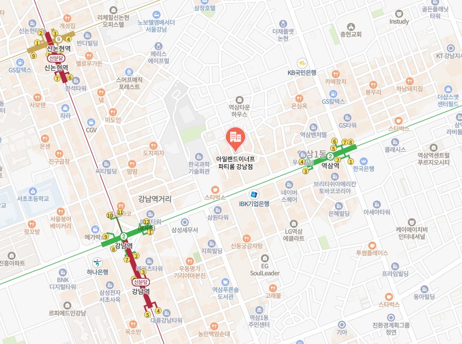 아일랜드이너프 지도