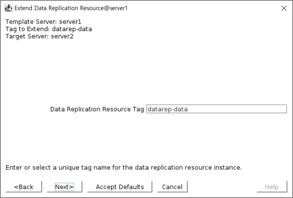 Replication Resource tag