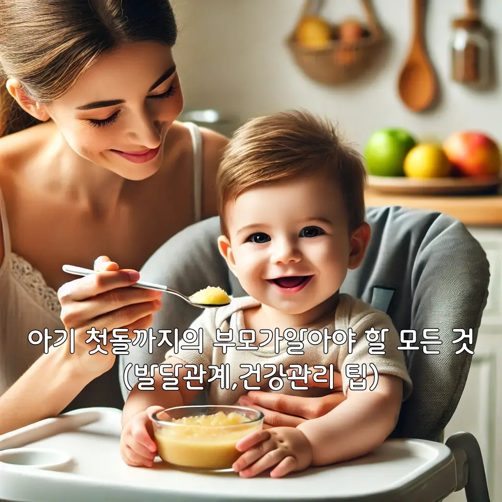 아기 첫돌까지의 부모가 알아야 할 모든 것 (발달관계,건강관리 팁)